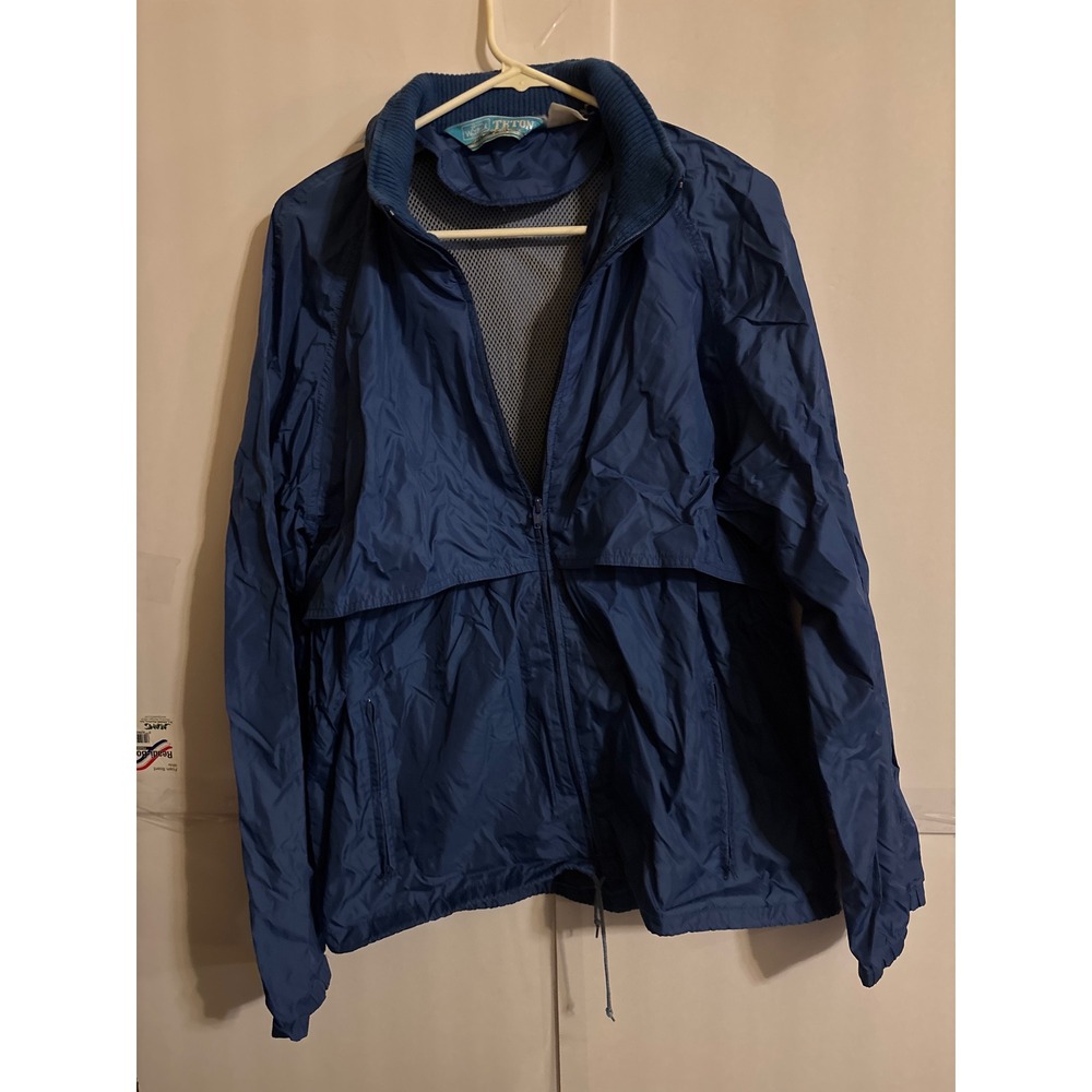 Woolrich Teton Collection Mens Blue Lightweight Windbreaker Jacket Large‎